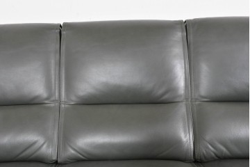 新古　未使用展示品　美品　カリモク家具(karimoku)　domani(ドマーニ)　Excel-Life(エクセルライフ)　本革　三人掛けソファ　定価約100万円　(R-087572)