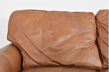 アメリカヴィンテージ　LEXINGTON(レキシントン)　本革　使いこまれた革ならではの表情が味わい深い3人掛けソファ　(R-087573)