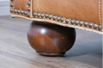 アメリカヴィンテージ　LEXINGTON(レキシントン)　本革　使いこまれた革ならではの表情が味わい深い3人掛けソファ　(R-087573)