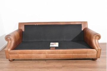 アメリカヴィンテージ　LEXINGTON(レキシントン)　本革　使いこまれた革ならではの表情が味わい深い3人掛けソファ　(R-087573)