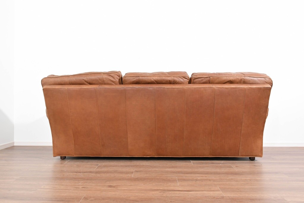 アメリカヴィンテージ　LEXINGTON(レキシントン)　本革　使いこまれた革ならではの表情が味わい深い3人掛けソファ　(R-087573)