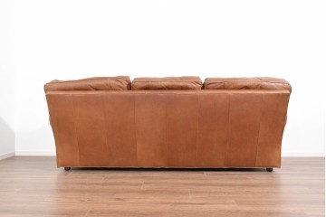 アメリカヴィンテージ　LEXINGTON(レキシントン)　本革　使いこまれた革ならではの表情が味わい深い3人掛けソファ　(R-087573)