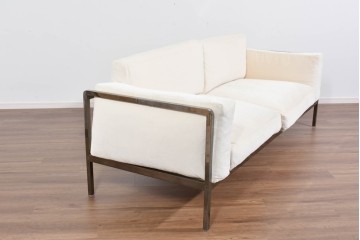 中古　イタリア　erba(エルバ)社　SOGNO(ソーニョ)　スタイリッシュな二人掛けソファ　定価約88万円　(R-087576)