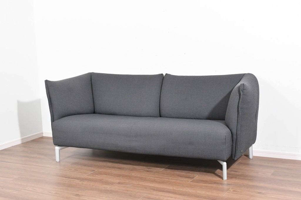 中古　希少モデル　ROLF BENZ(ロルフベンツ)　包み込まれるようなフォルムの2人掛けソファ　定価約70万円　(R-087577)