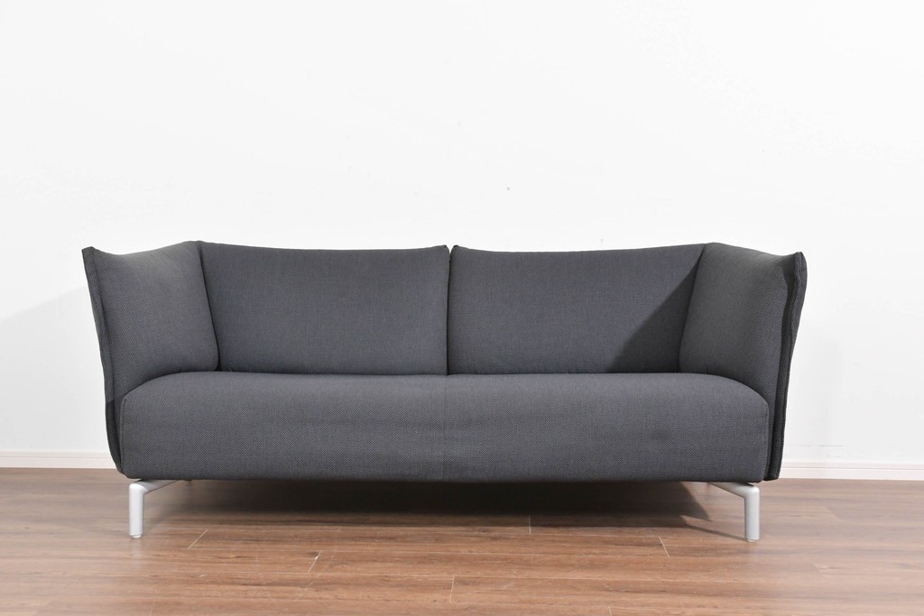 中古　希少モデル　ROLF BENZ(ロルフベンツ)　包み込まれるようなフォルムの2人掛けソファ　定価約70万円　(R-087577)