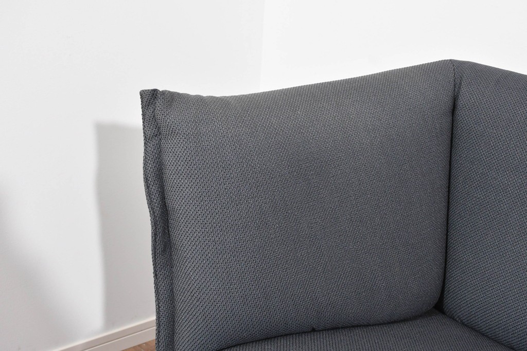 中古　希少モデル　ROLF BENZ(ロルフベンツ)　包み込まれるようなフォルムの2人掛けソファ　定価約70万円　(R-087577)