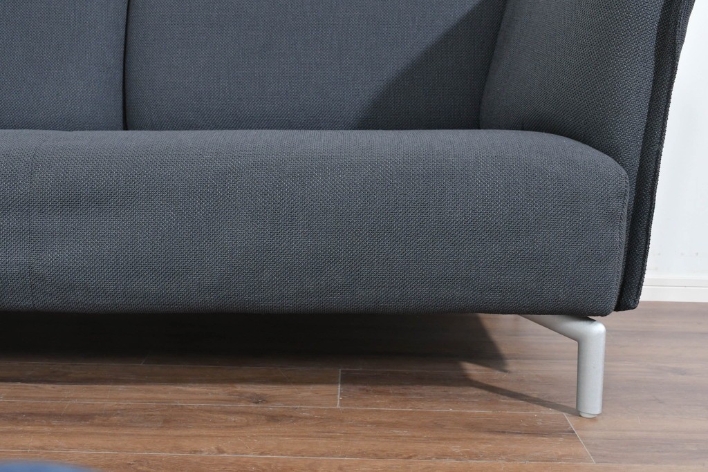 中古　希少モデル　ROLF BENZ(ロルフベンツ)　包み込まれるようなフォルムの2人掛けソファ　定価約70万円　(R-087577)