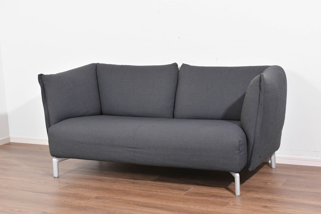 中古　希少モデル　ROLF BENZ(ロルフベンツ)　包み込まれるようなフォルムの2人掛けソファ　定価約64万円　(R-087578)