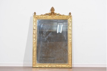 アメリカヴィンテージ　高級品!!　Syroco(シロコ)　装飾が美しいウォールミラー　(R-087579)