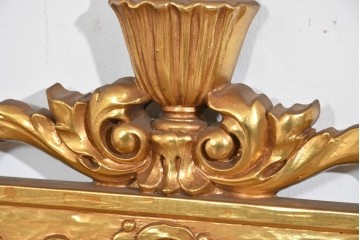 アメリカヴィンテージ　高級品!!　Syroco(シロコ)　装飾が美しいウォールミラー　(R-087579)