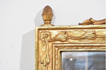 アメリカヴィンテージ　高級品!!　Syroco(シロコ)　装飾が美しいウォールミラー　(R-087579)