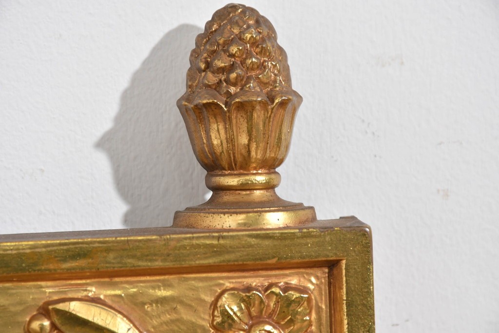 アメリカヴィンテージ　高級品!!　Syroco(シロコ)　装飾が美しいウォールミラー　(R-087579)