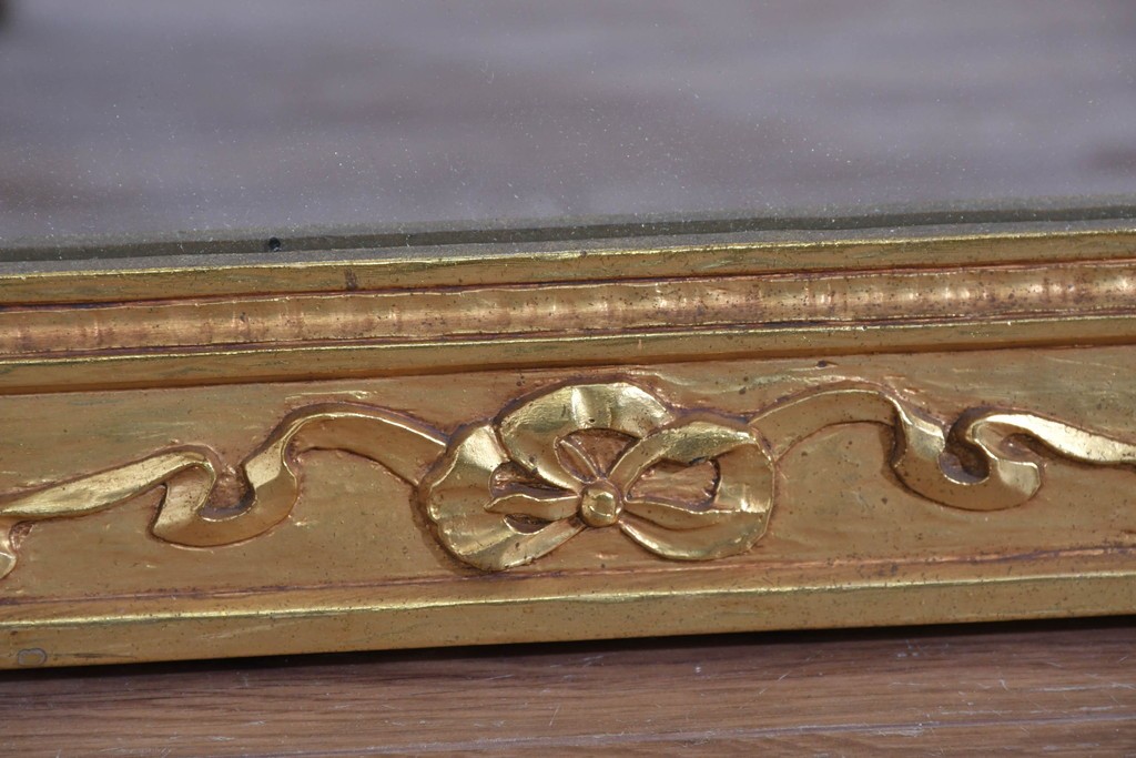 アメリカヴィンテージ　高級品!!　Syroco(シロコ)　装飾が美しいウォールミラー　(R-087579)