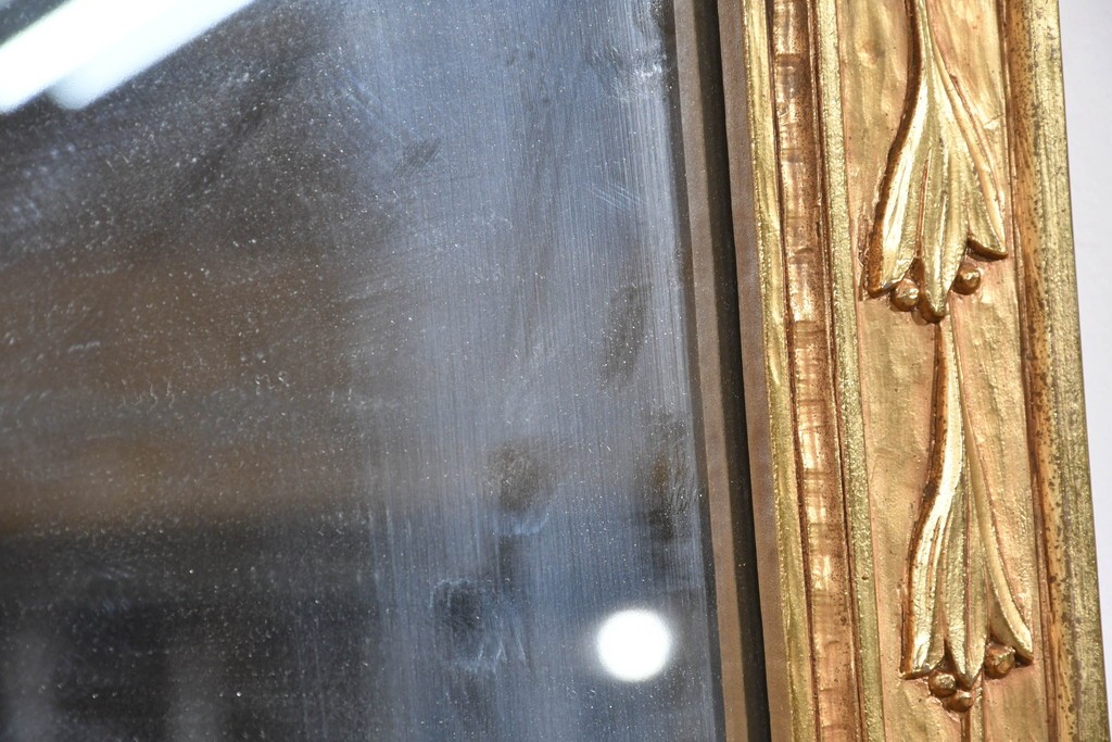 アメリカヴィンテージ　高級品!!　Syroco(シロコ)　装飾が美しいウォールミラー　(R-087579)