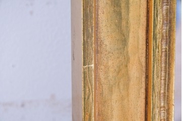 アメリカヴィンテージ　高級品!!　Syroco(シロコ)　装飾が美しいウォールミラー　(R-087579)