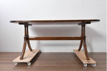 新古　未使用展示品　モリシゲ(MORISHIGE/森繁)　フローラ　優美な曲線が際立つダイニングテーブル　(R-087580)