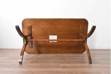 新古　未使用展示品　モリシゲ(MORISHIGE/森繁)　フローラ　優美な曲線が際立つダイニングテーブル　(R-087580)