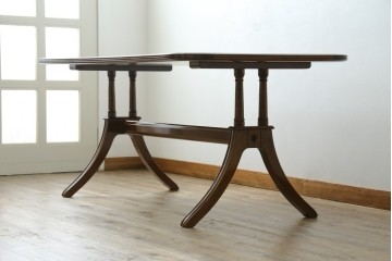 新古　未使用展示品　モリシゲ(MORISHIGE/森繁)　フローラ　優美な曲線が際立つダイニングテーブル　(R-087580)