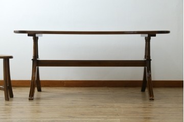 新古　未使用展示品　モリシゲ(MORISHIGE/森繁)　フローラ　優美な曲線が際立つダイニングテーブル　(R-087580)