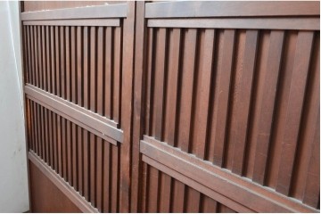 アンティーク建具　明治〜大正　上質な和の空間を演出する無双戸2枚セット　(R-087583)