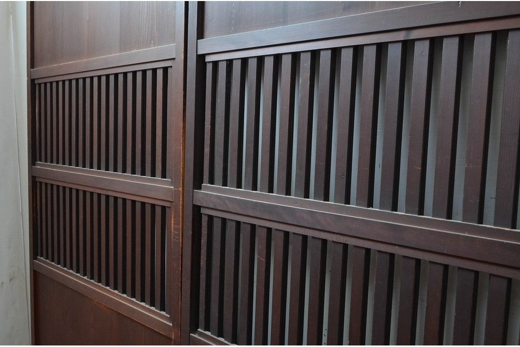 アンティーク建具　明治〜大正　上質な和の空間を演出する無双戸1枚　(R-087584)