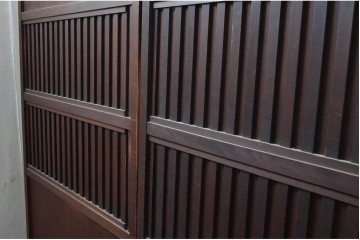 アンティーク建具　明治〜大正　上質な和の空間を演出する無双戸1枚　(R-087584)