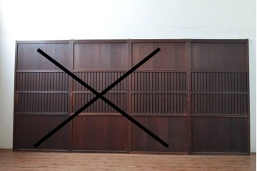 アンティーク建具　明治〜大正　上質な和の空間を演出する無双戸1枚　(R-087584)