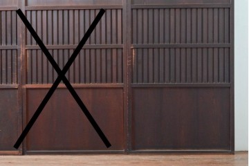 アンティーク建具　明治〜大正　上質な和の空間を演出する無双戸1枚　(R-087584)