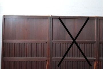アンティーク建具　明治〜大正　上質な和の空間を演出する無双戸1枚　(R-087584)