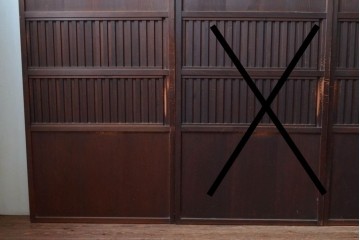 アンティーク建具　明治〜大正　上質な和の空間を演出する無双戸1枚　(R-087584)
