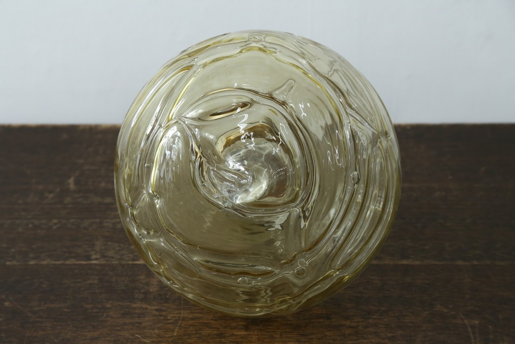 和製ヴィンテージ　アラビアンな雰囲気を醸し出すゴールド色の装飾付きペンダントライト　(R-087590)