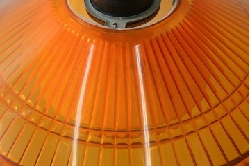 和製ヴィンテージ　National(ナショナル、松下電工)　スペースエイジなインテリアとも相性のいいポップなオレンジ色のペンダントライト　(R-087591)