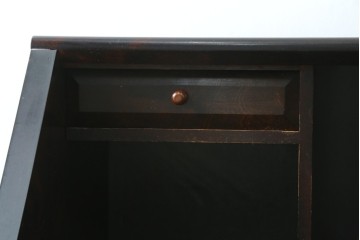 和製ヴィンテージ　松本民芸家具　木目の表情が豊かなライティングビューロー　現行定価約46万円　(R-087592)