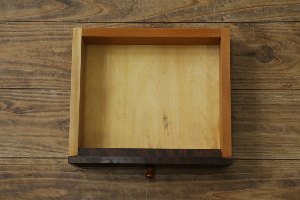 和製ヴィンテージ　松本民芸家具　木目の表情が豊かなライティングビューロー　現行定価約46万円　(R-087592)