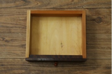 和製ヴィンテージ　松本民芸家具　木目の表情が豊かなライティングビューロー　現行定価約46万円　(R-087592)