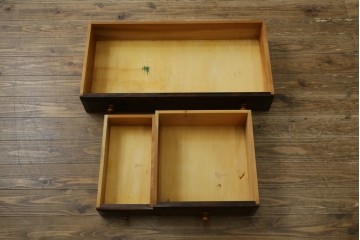 和製ヴィンテージ　松本民芸家具　木目の表情が豊かなライティングビューロー　現行定価約46万円　(R-087592)