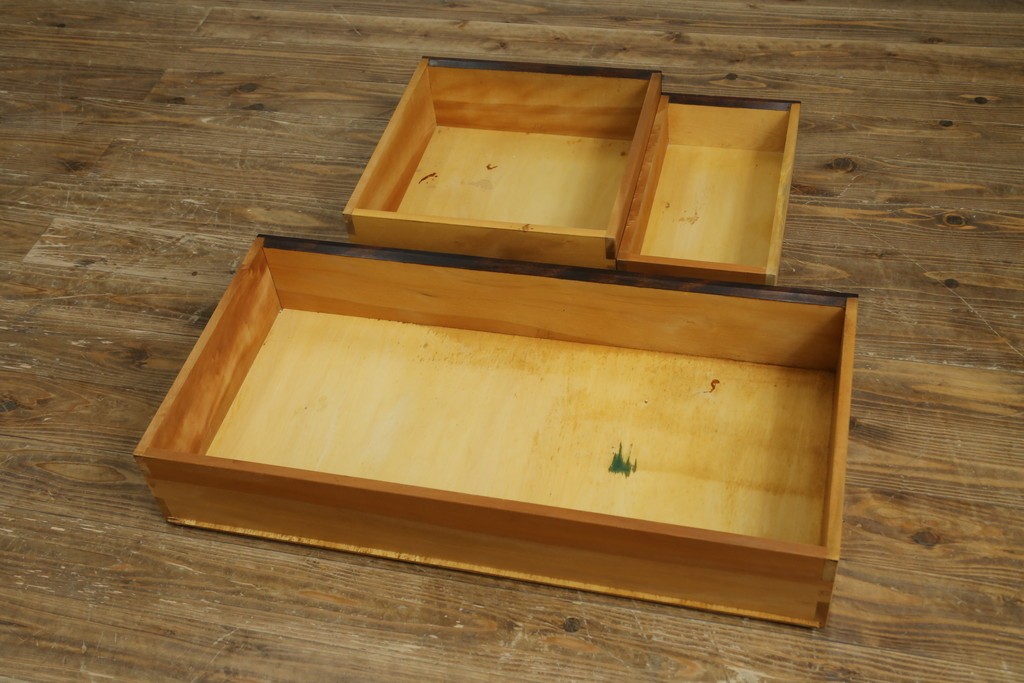 和製ヴィンテージ　松本民芸家具　木目の表情が豊かなライティングビューロー　現行定価約46万円　(R-087592)