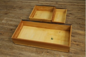 和製ヴィンテージ　松本民芸家具　木目の表情が豊かなライティングビューロー　現行定価約46万円　(R-087592)