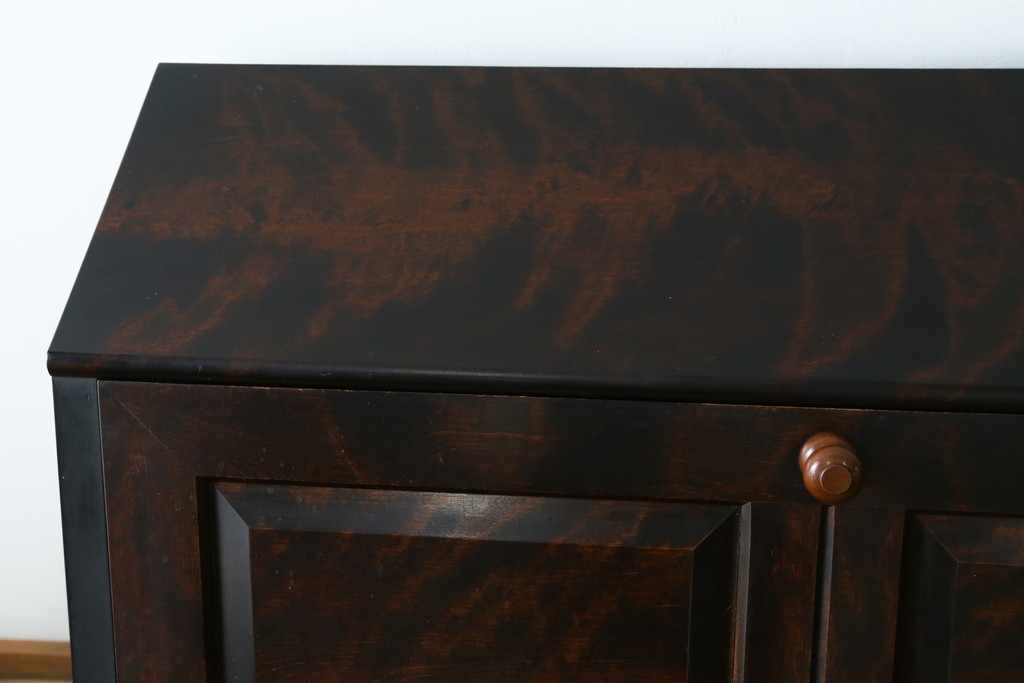 和製ヴィンテージ　松本民芸家具　木目の表情が豊かなライティングビューロー　現行定価約46万円　(R-087592)