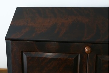 和製ヴィンテージ　松本民芸家具　木目の表情が豊かなライティングビューロー　現行定価約46万円　(R-087592)