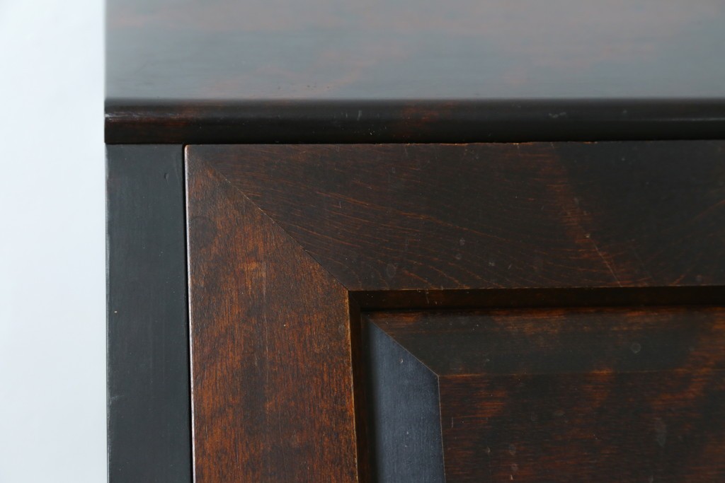 和製ヴィンテージ　松本民芸家具　木目の表情が豊かなライティングビューロー　現行定価約46万円　(R-087592)