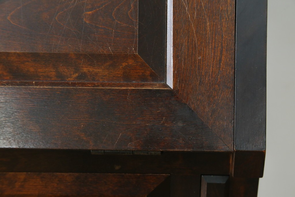 和製ヴィンテージ　松本民芸家具　木目の表情が豊かなライティングビューロー　現行定価約46万円　(R-087592)