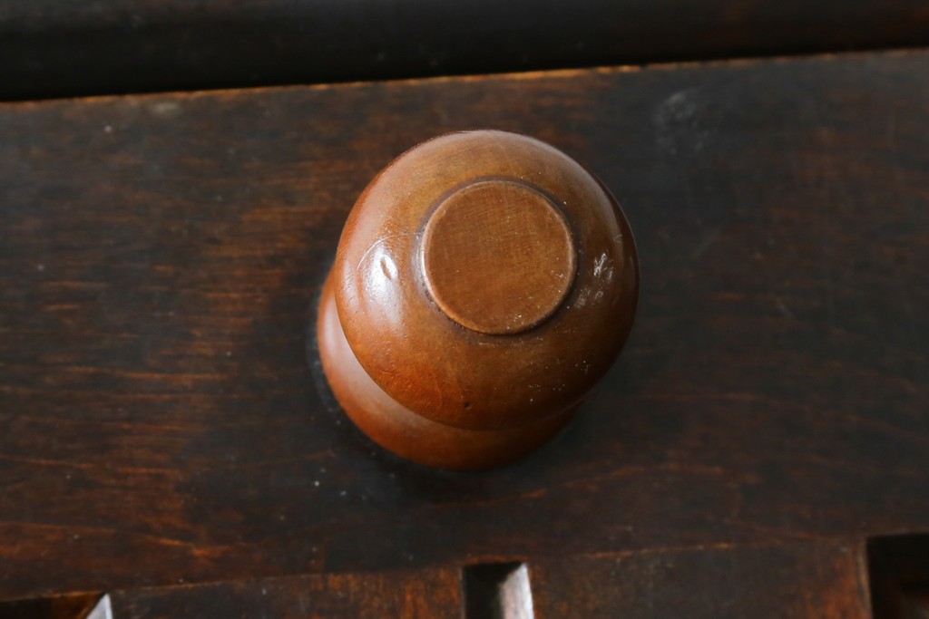 和製ヴィンテージ　松本民芸家具　木目の表情が豊かなライティングビューロー　現行定価約46万円　(R-087592)