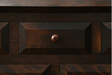 和製ヴィンテージ　松本民芸家具　木目の表情が豊かなライティングビューロー　現行定価約46万円　(R-087592)