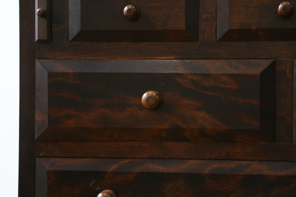 和製ヴィンテージ　松本民芸家具　木目の表情が豊かなライティングビューロー　現行定価約46万円　(R-087592)