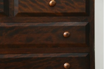 和製ヴィンテージ　松本民芸家具　木目の表情が豊かなライティングビューロー　現行定価約46万円　(R-087592)