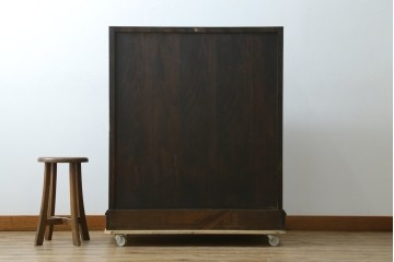 和製ヴィンテージ　松本民芸家具　木目の表情が豊かなライティングビューロー　現行定価約46万円　(R-087592)