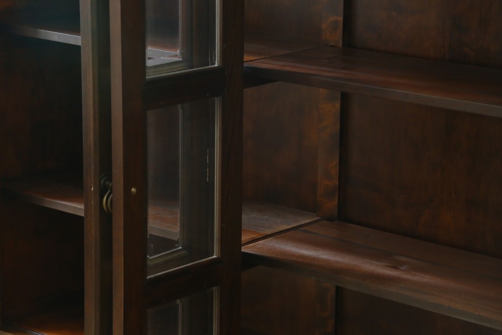和製ヴィンテージ　希少　松本民芸家具　特注品　クラシカルな印象のキャビネット　(R-087593)