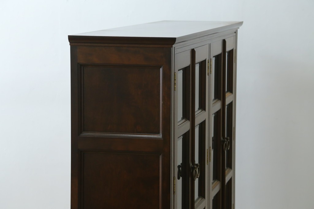 和製ヴィンテージ　希少　松本民芸家具　特注品　クラシカルな印象のキャビネット　(R-087593)