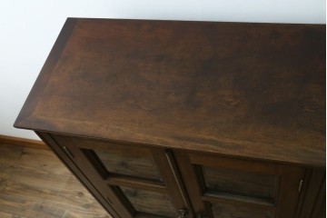 和製ヴィンテージ　希少　松本民芸家具　特注品　クラシカルな印象のキャビネット　(R-087593)